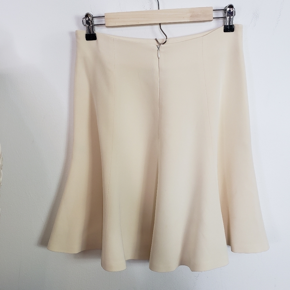 Provasou cream silk skirt suit flower buttons floral embroidered - Picture 10 of 13